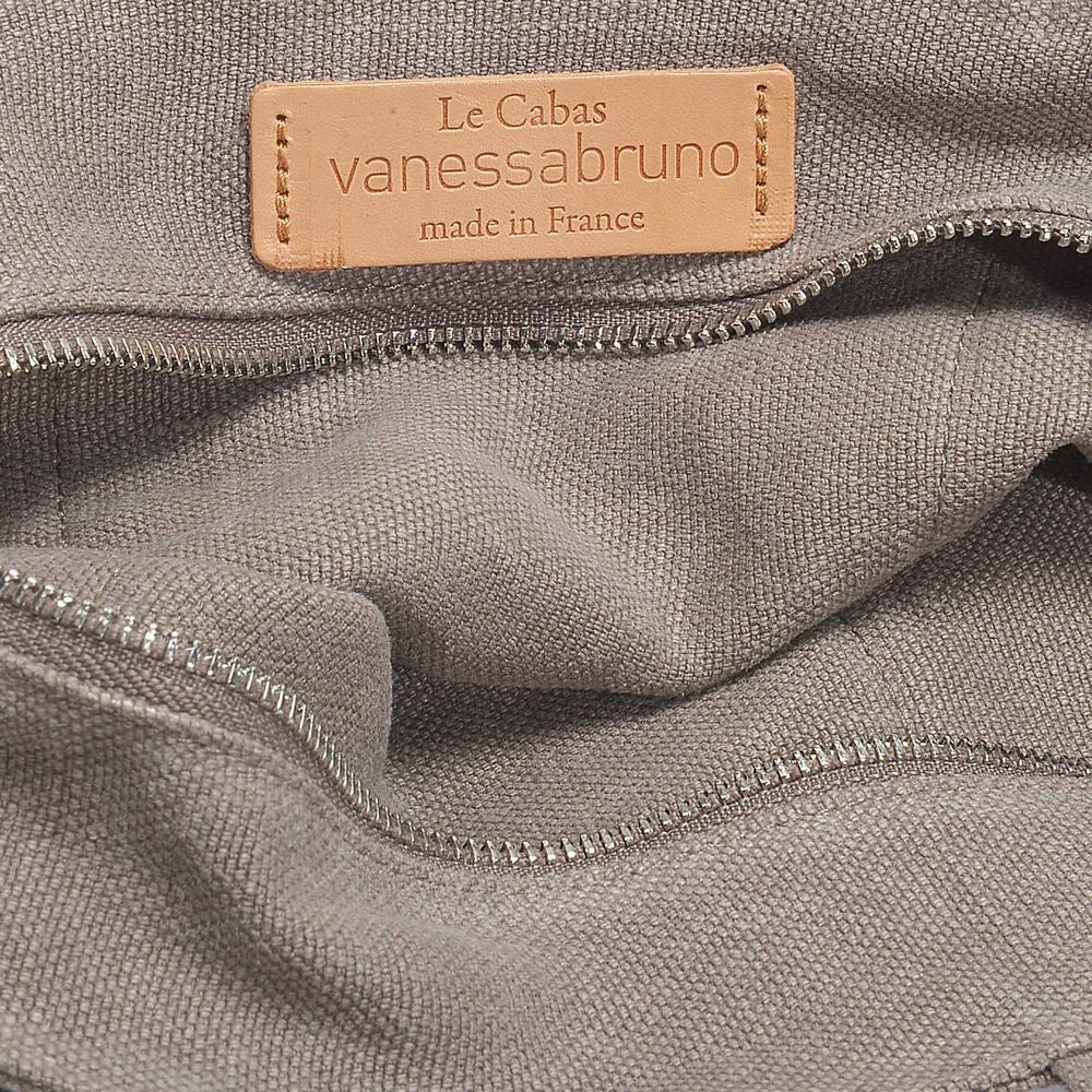 Vanessa Bruno Grey Linen/Sequins Blend Petit Cabas Tote