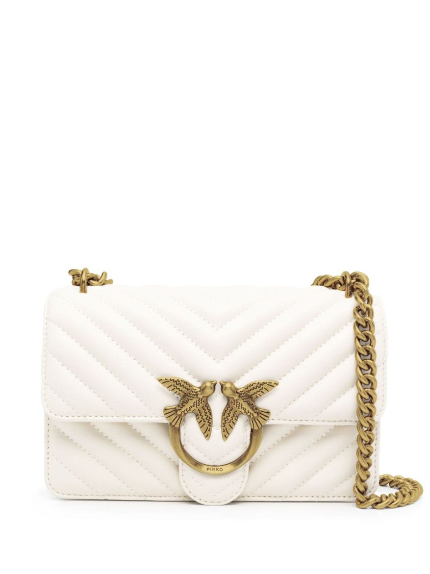 Pinko Rectangular Quilted Leather Bag