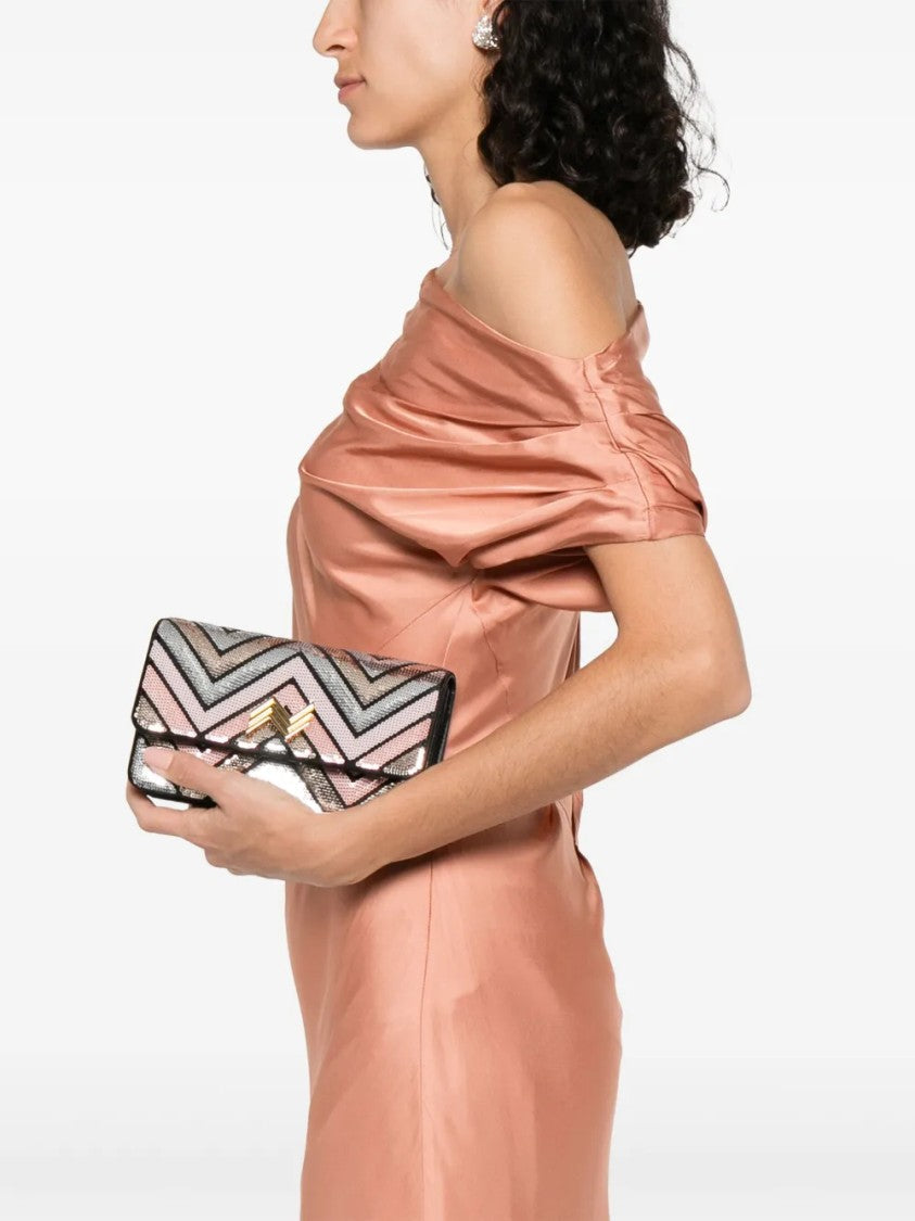 Missoni Textured Woven Missoni Bag With Intricate Zigzag Motifs