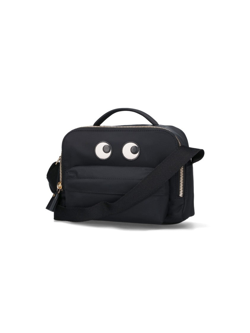 Anya Hindmarch "Eyes" Crossbody Bag – Black