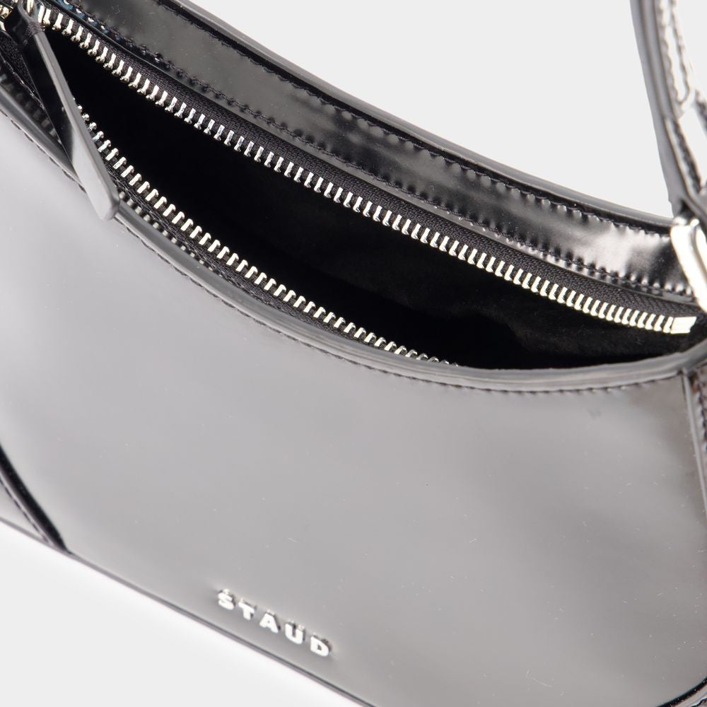 Staud Linda Shoulder Bag - Leather - Black