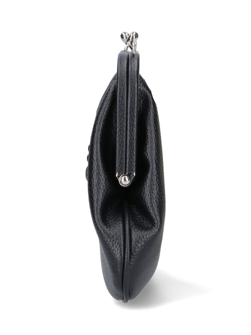 Vivienne Westwood Structured Black Bag With Embossed Emblem