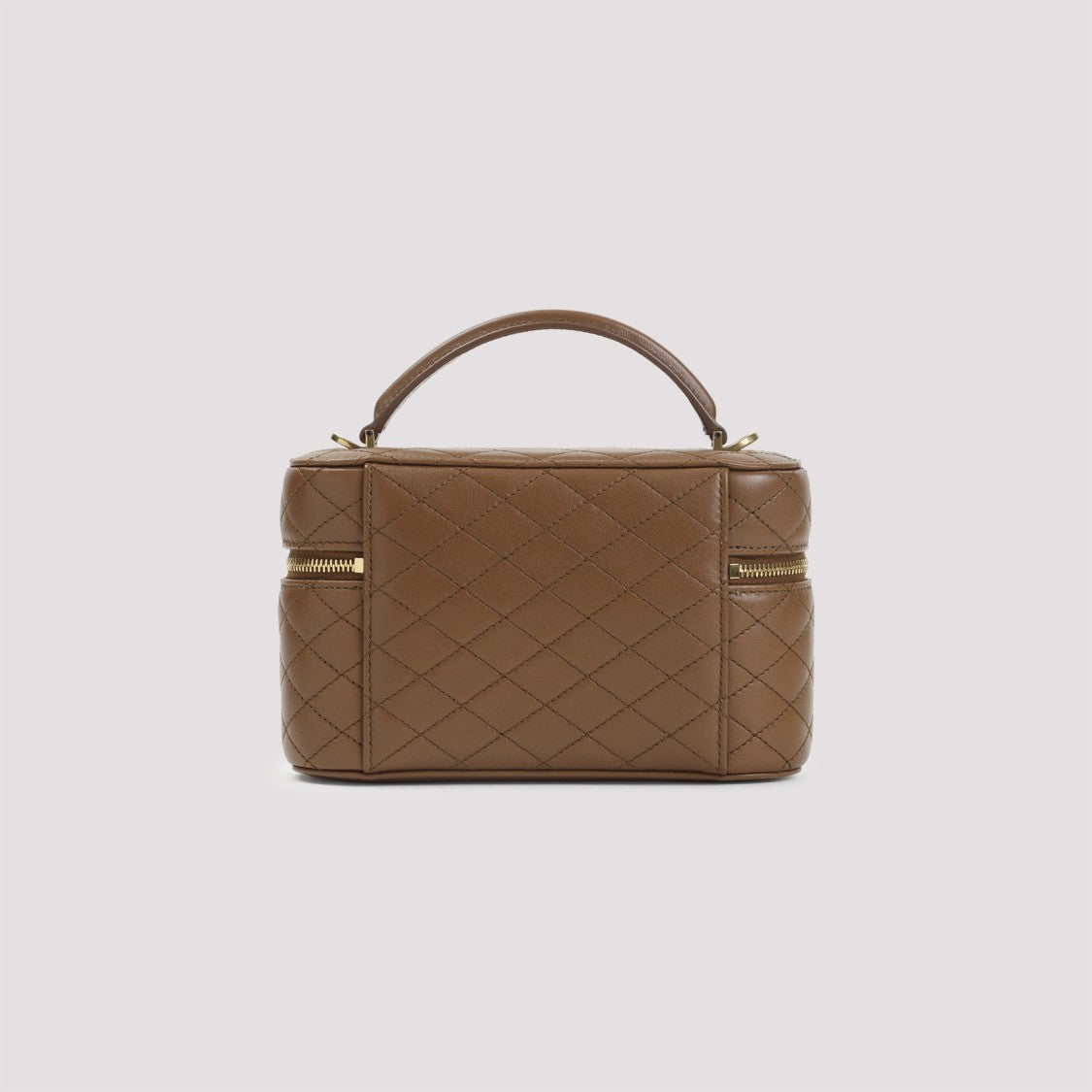 Saint Laurent Fox Brown Lambskin Vanity Gaby Mini Bag