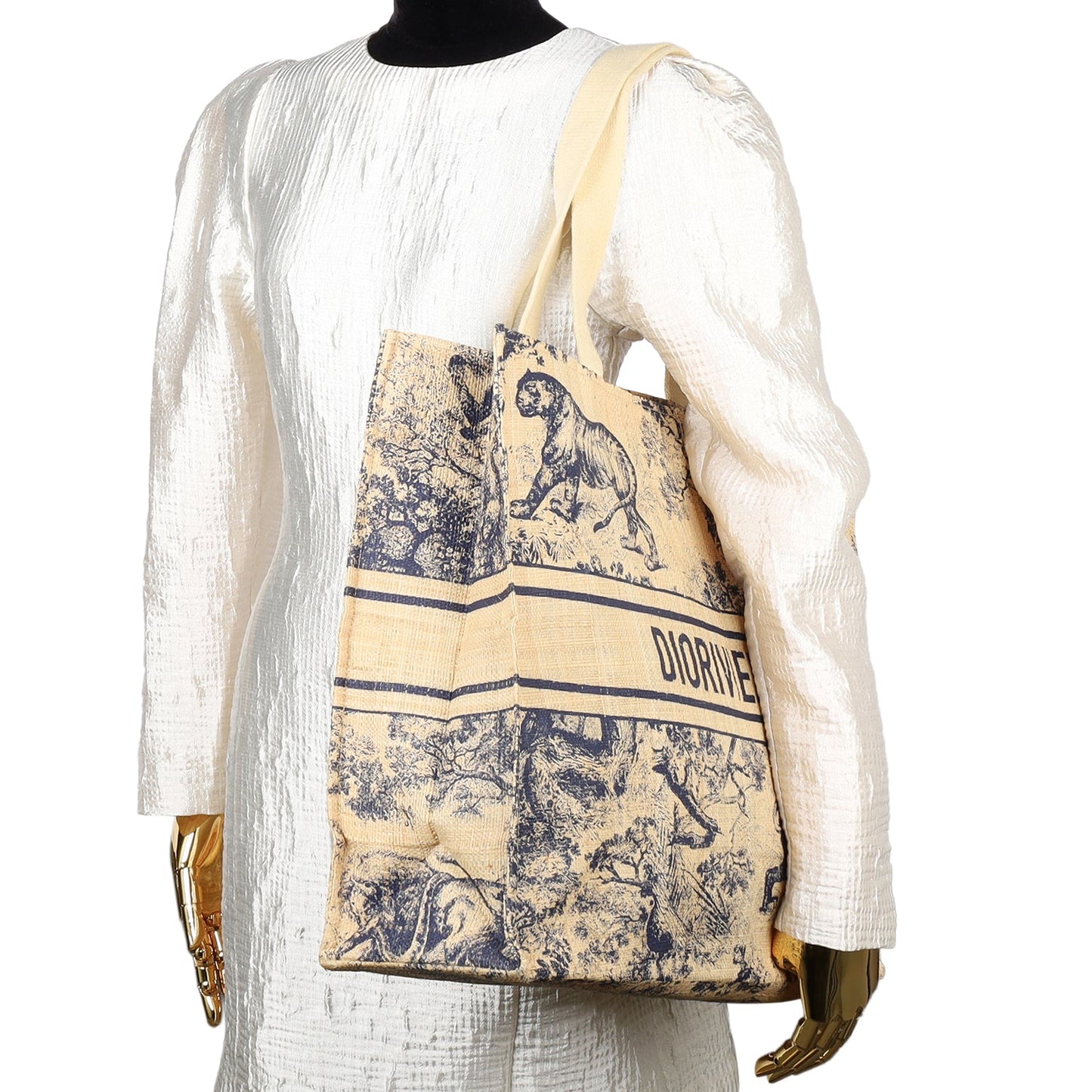 Straw Dioriviera Tote