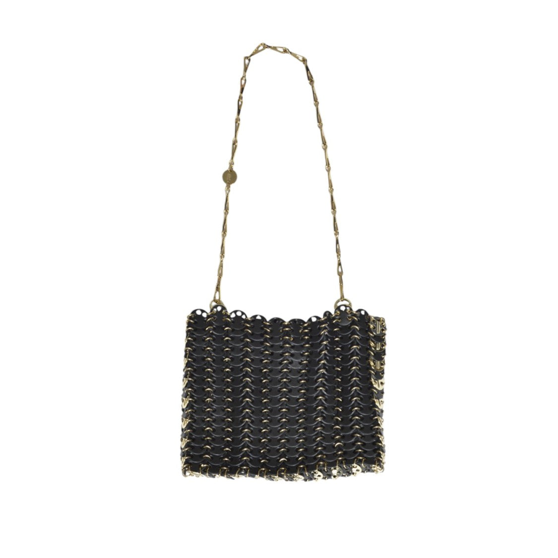 Rabanne 1969 Mini Black Leather Bag