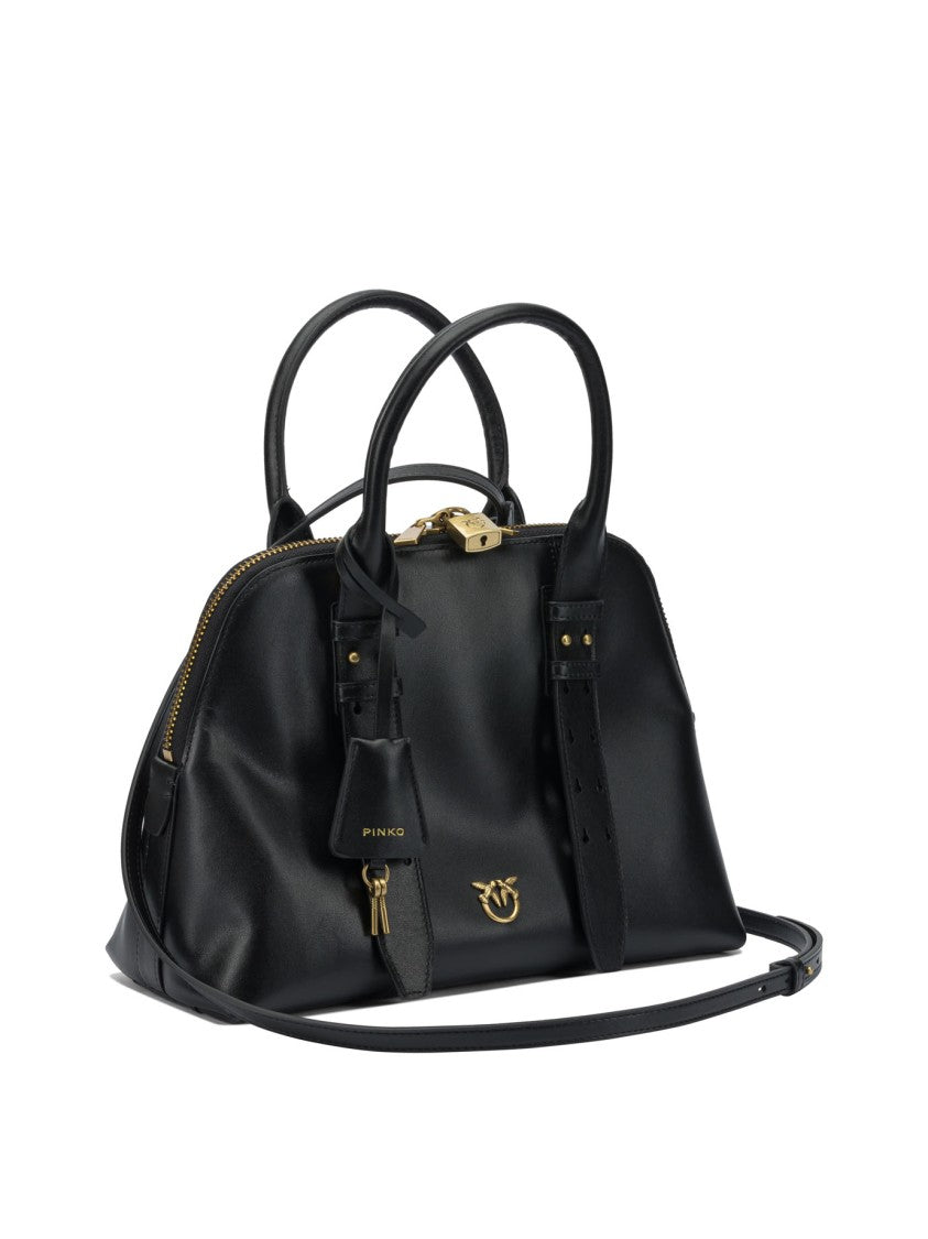Pinko Black Leather Handbag