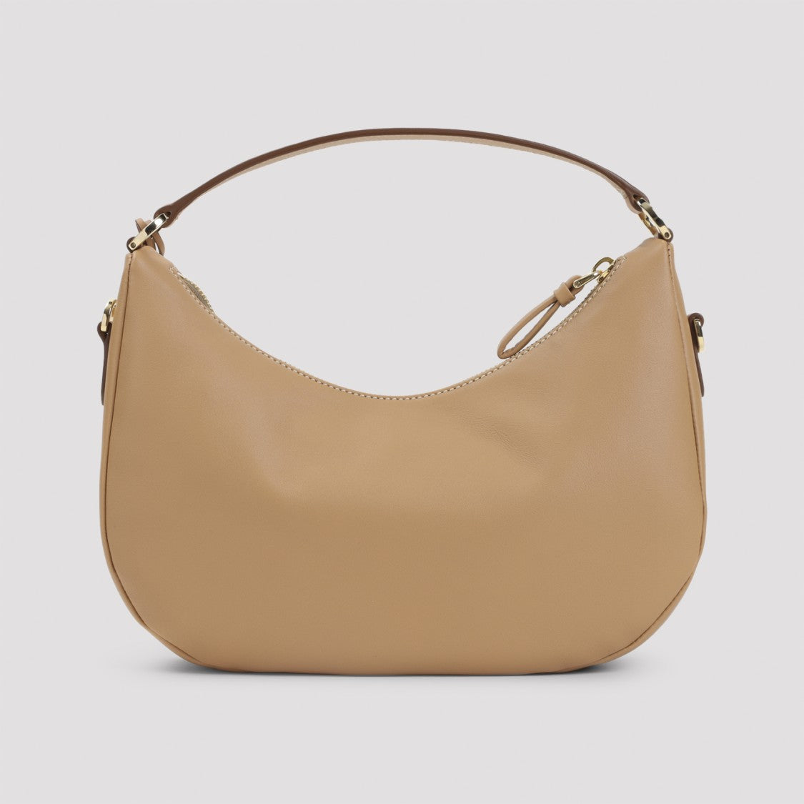 Prada Crescent-Shaped Calf Leather Handbag With Detachable Strap