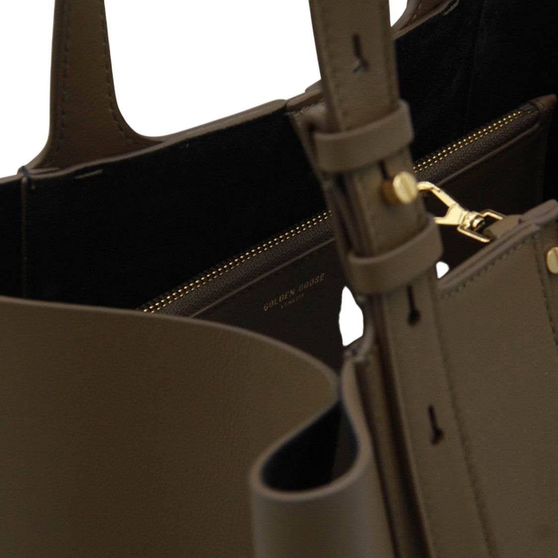 Golden Goose Structured Tote Bag With Gold-Tone Accents