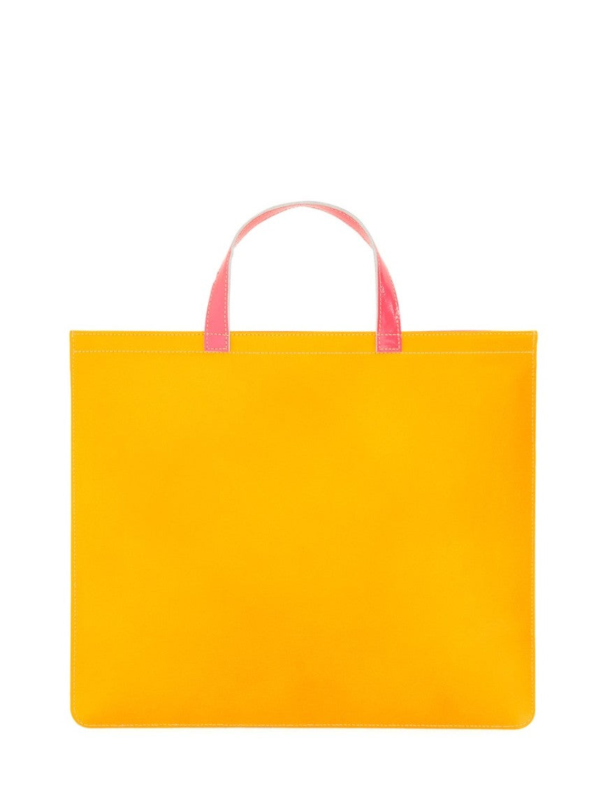 Comme Des Garçons Super Fluo Leather Tote Bag