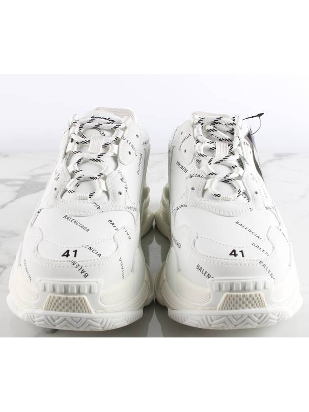 Luxury Balenciaga Trending 2025 My Multi Logo Triple S White 41 Domestic 260