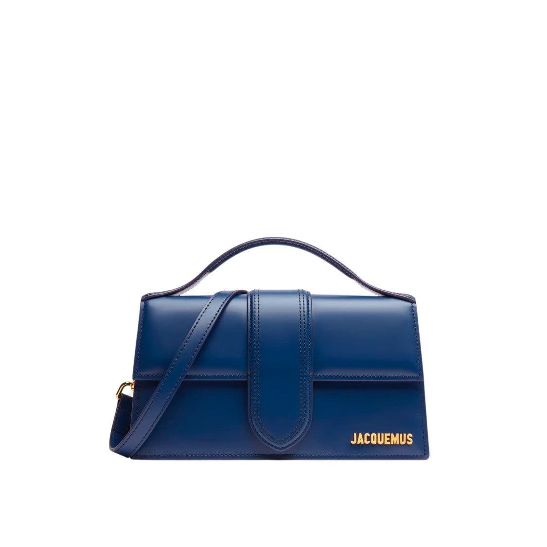 Jacquemus Structured Leather Shoulder Bag With Gold-Tone Logo
