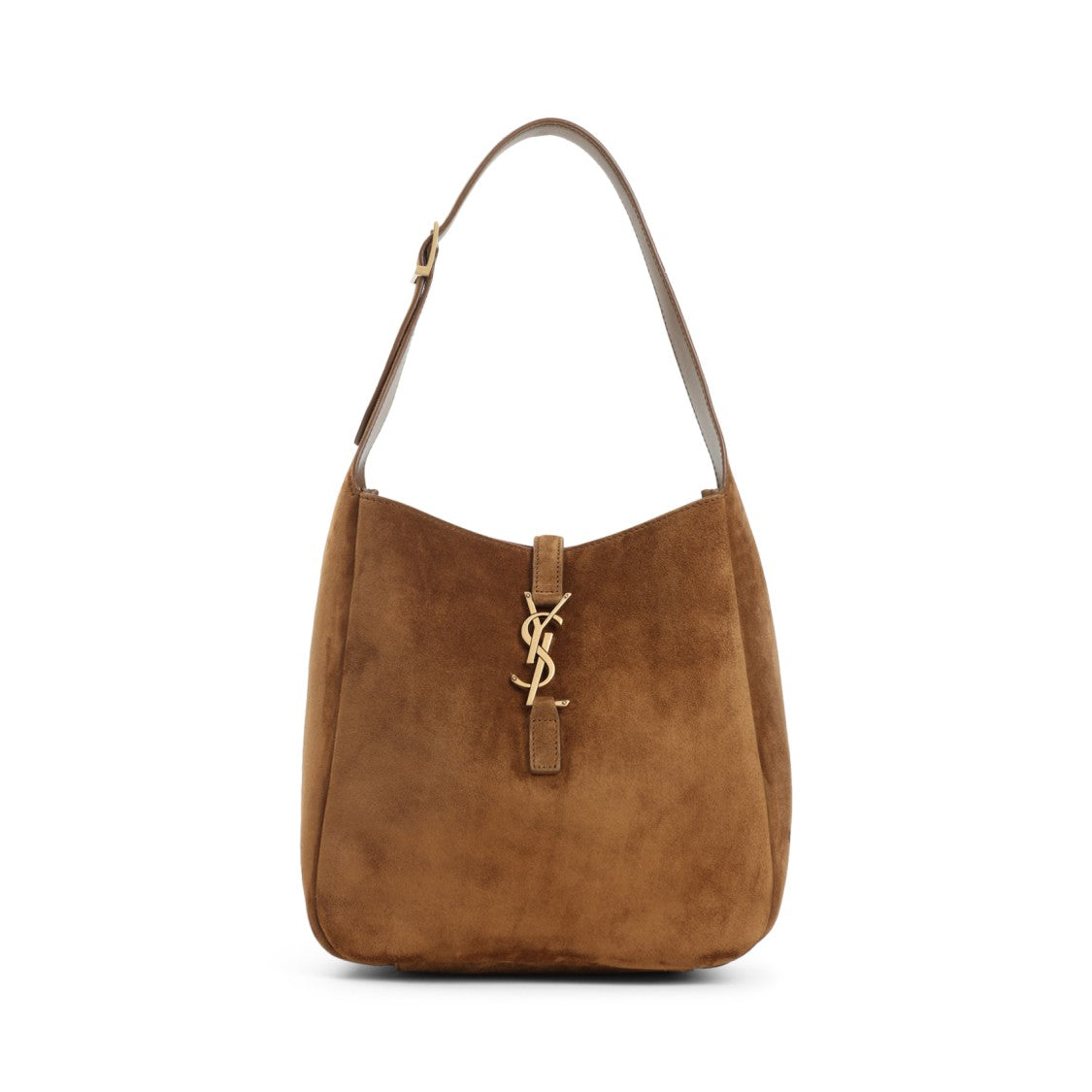Saint Laurent Le 5 À 7 Orange Caramel Suede Calf Leather Shoulder Bag
