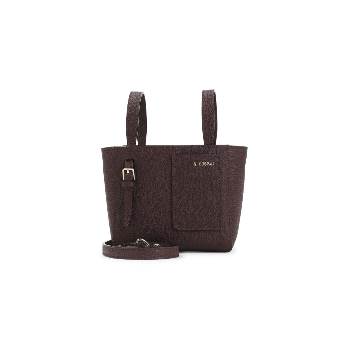 Valextra Bucket Mini Dark Red Calf Leather Shoulder Bag