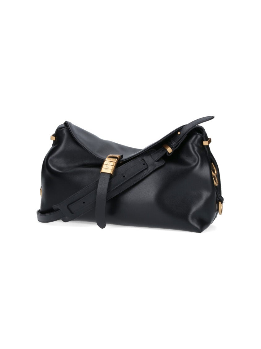 Pinko "Saddle" Shoulder Bag – Black