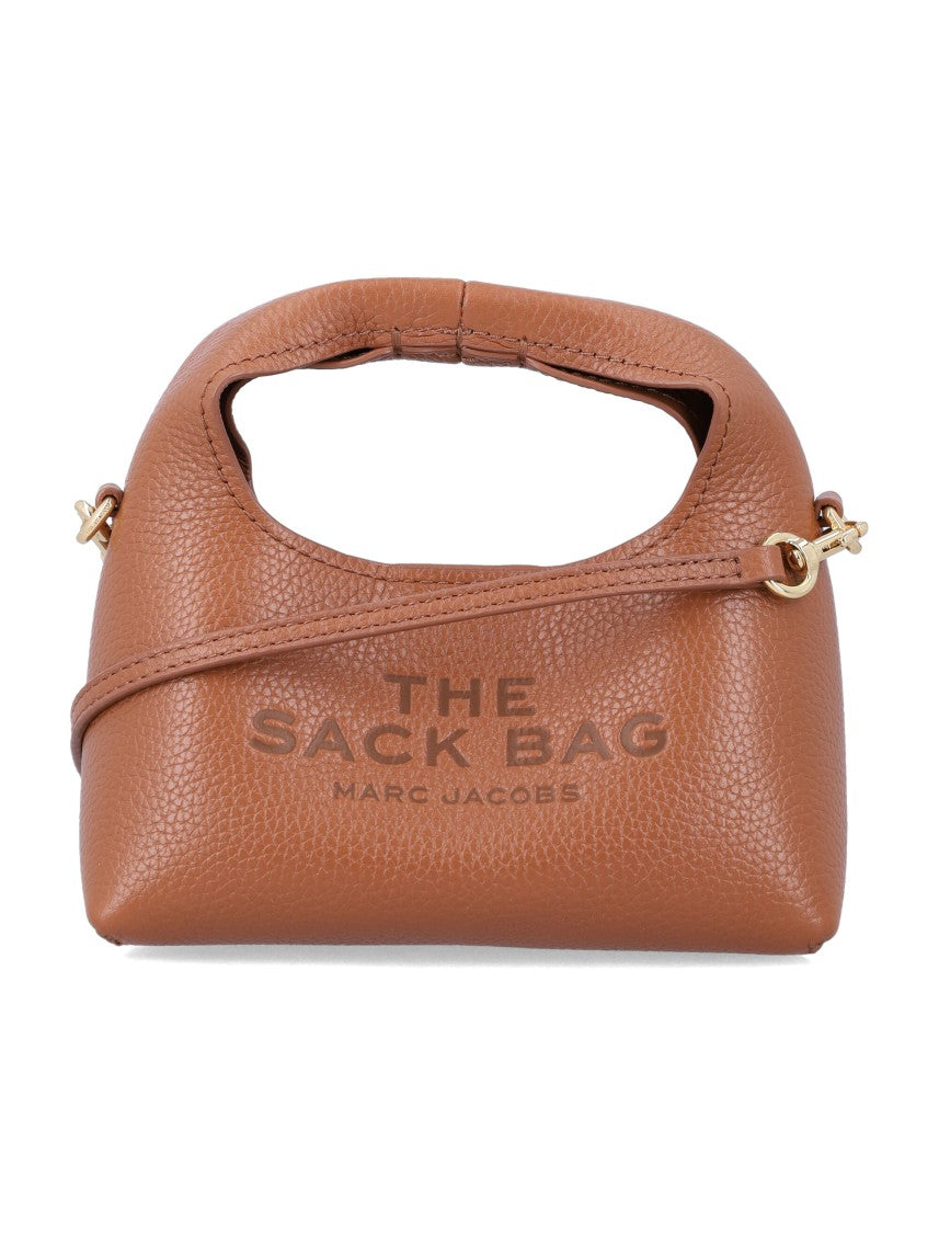 Marc Jacobs The Micro Crossbody Sack Bag In Full-Grain Leather