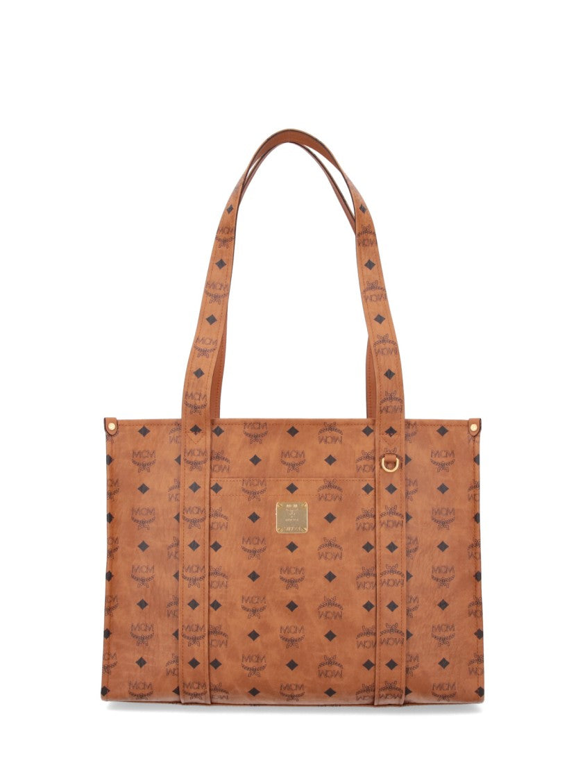 Mcm "Aren" Tote Bag, In Brown "Visetos"