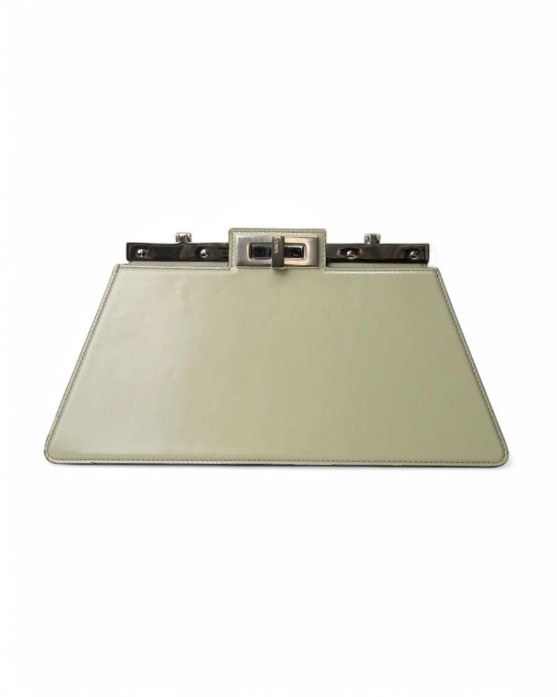 Fendi Medium Green Peekaboo Cut Handbag