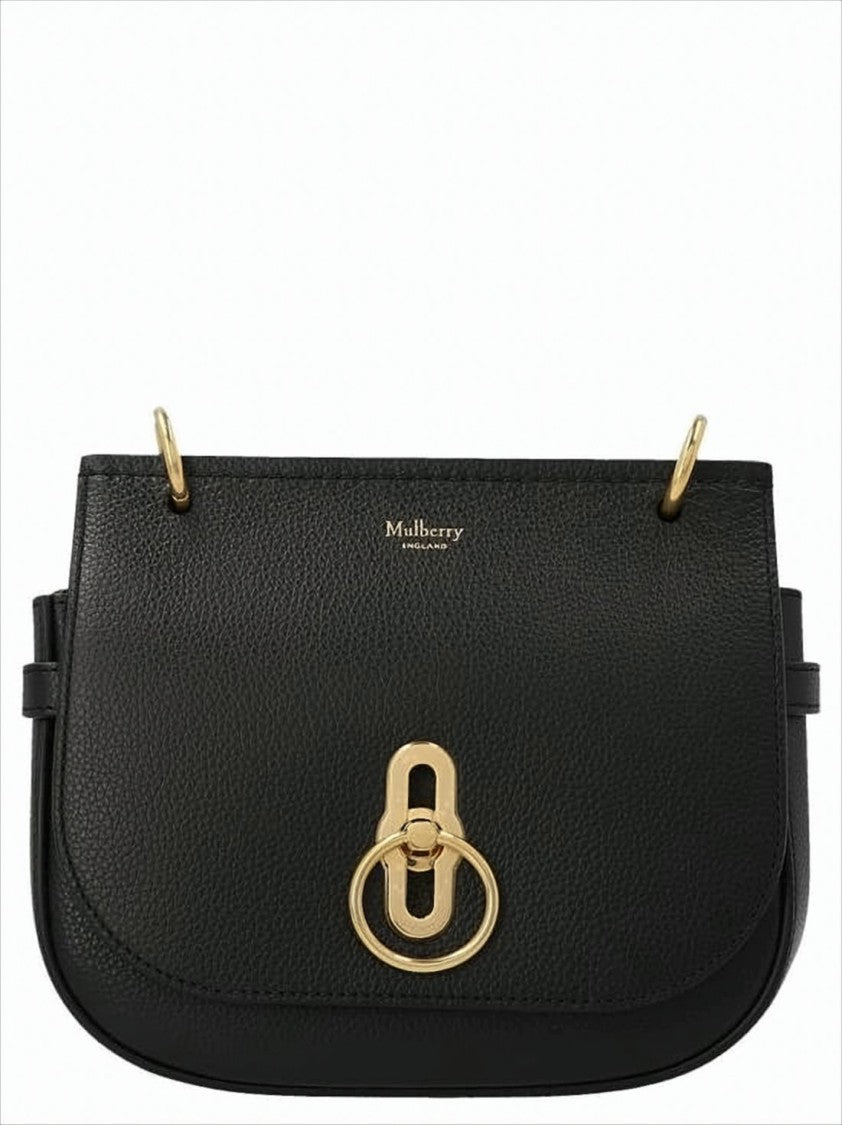 Mulberry Structured Pebbled Texture Small Satchel Crossbody Bag