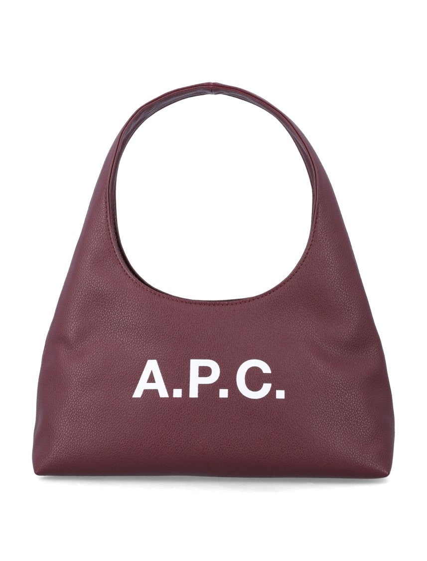 A.P.C. Burgundy Baby Ninon Shoulder Bag