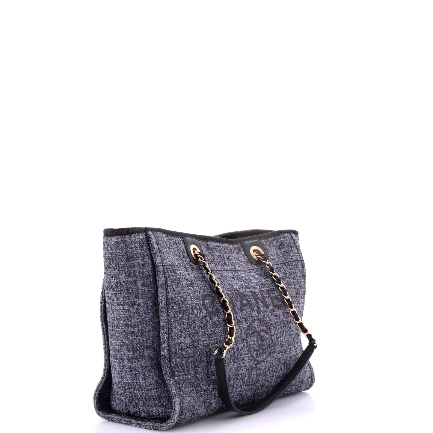 Deauville Tote Raffia with Glitter Detail Small
