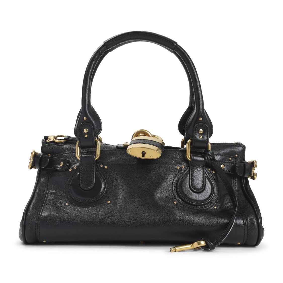 Chloé Black Buffalo Leather Paddington Bag