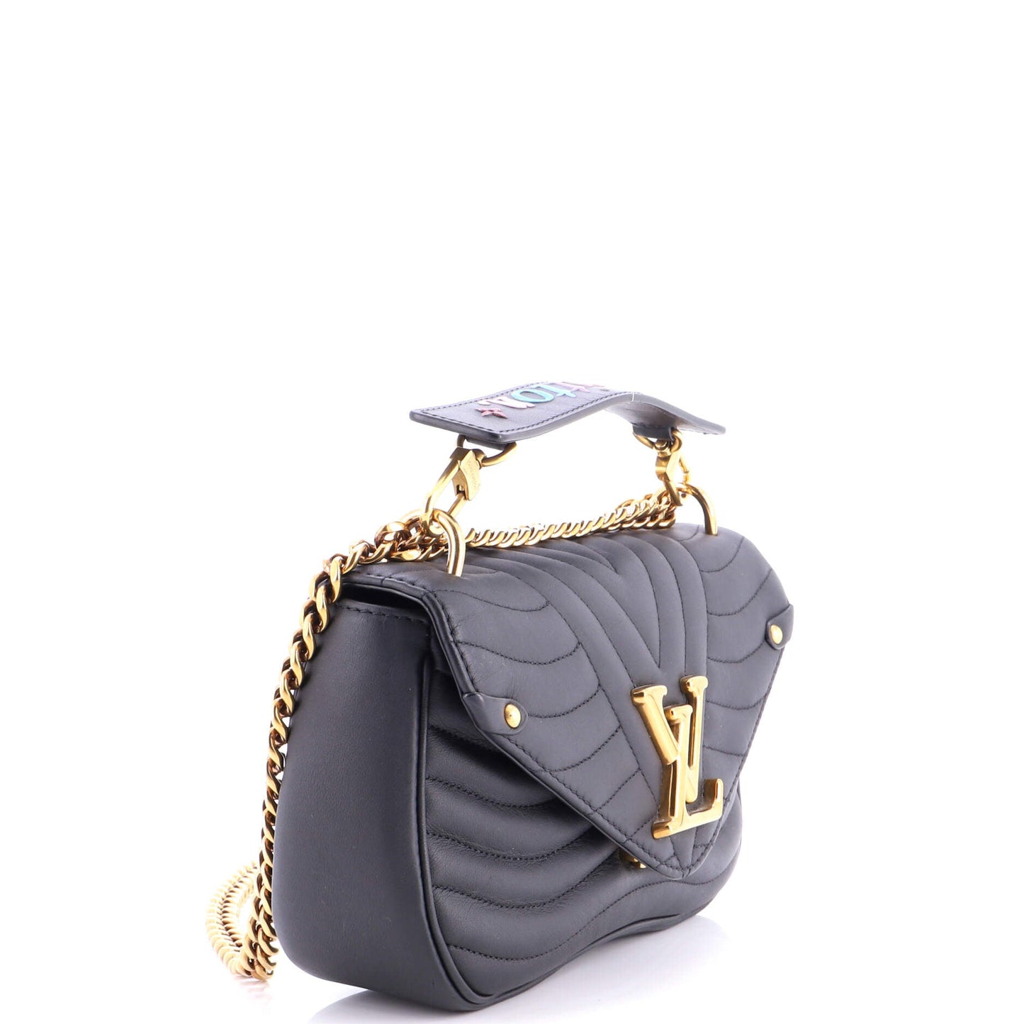New Wave Chain Bag Quilted Leather MM