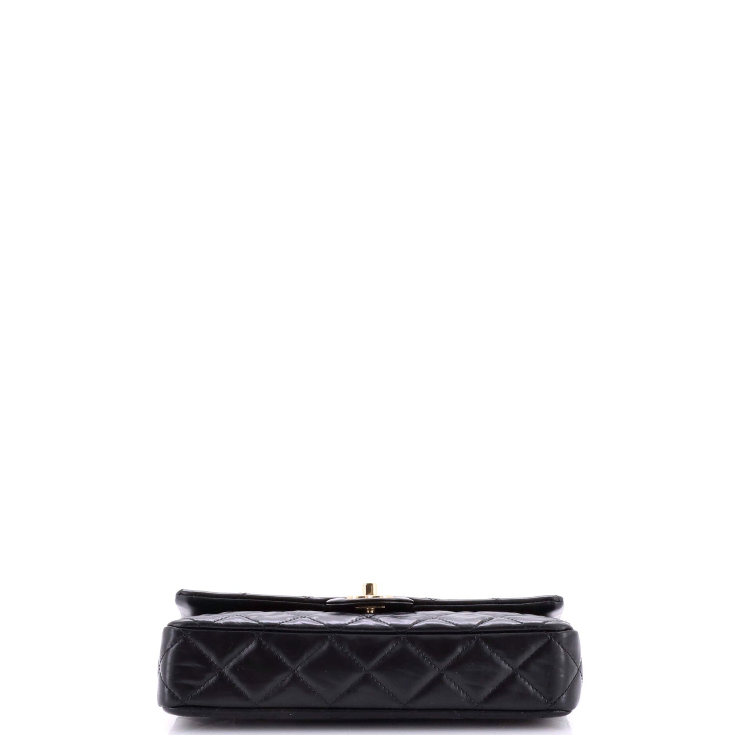 Classic Roll Clutch Quilted Crumpled Calfskin Medium
