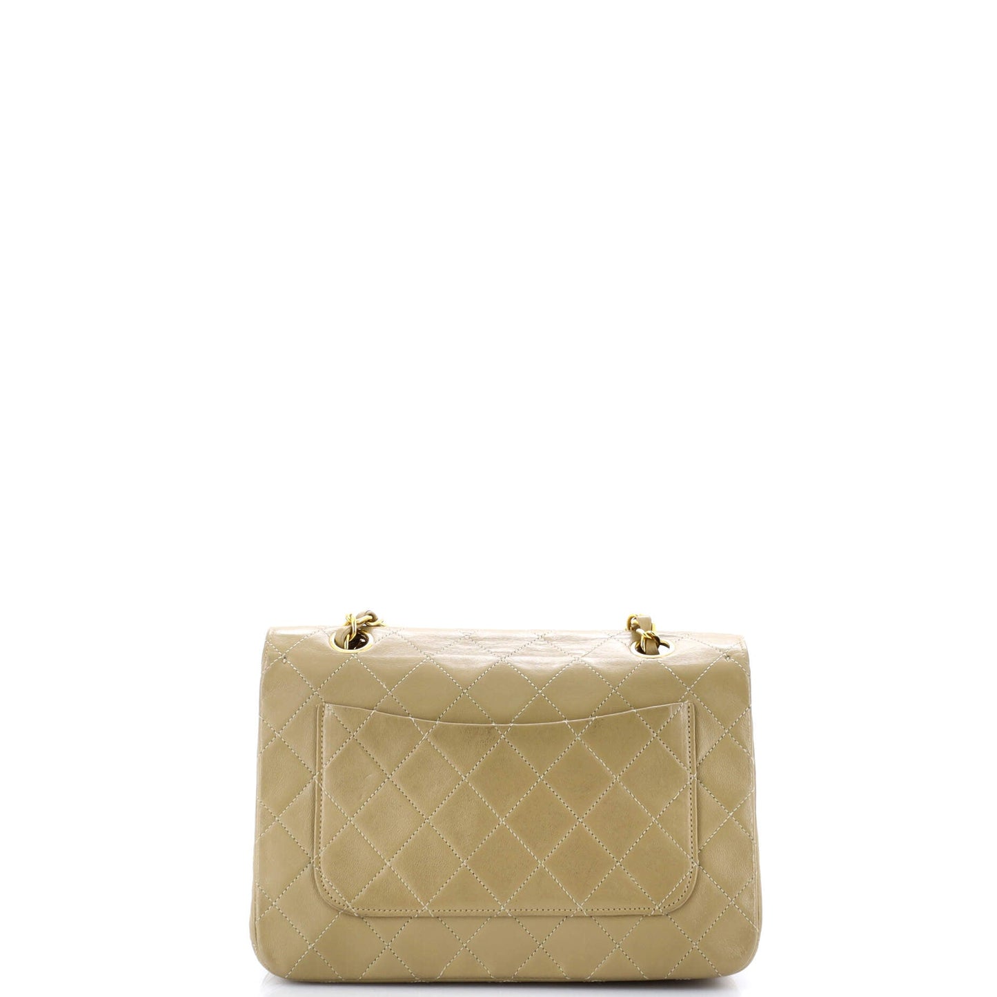 Vintage 3 Way Full Flap Bag Quilted Lambskin Small