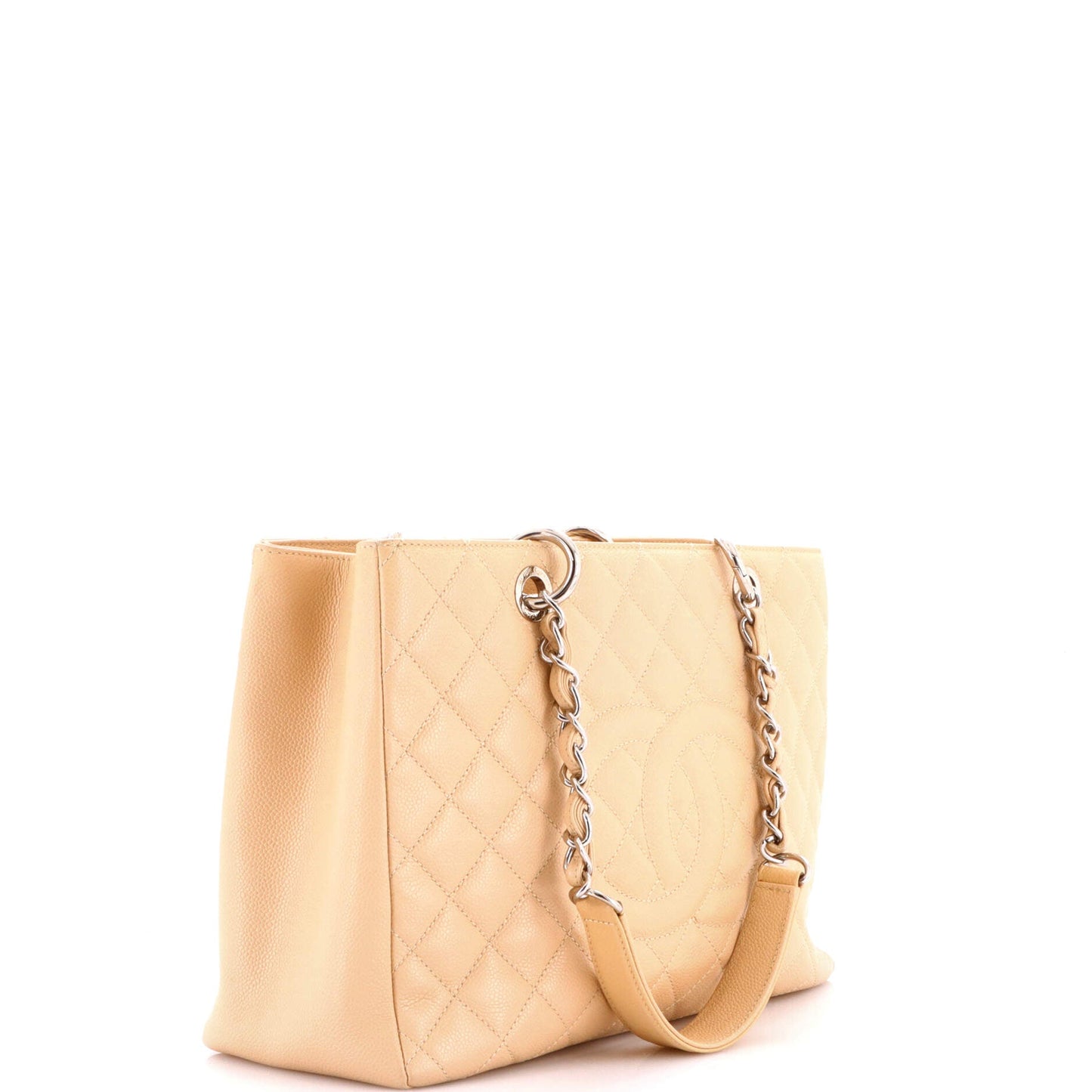 Grand Shopping Tote Quilted Caviar