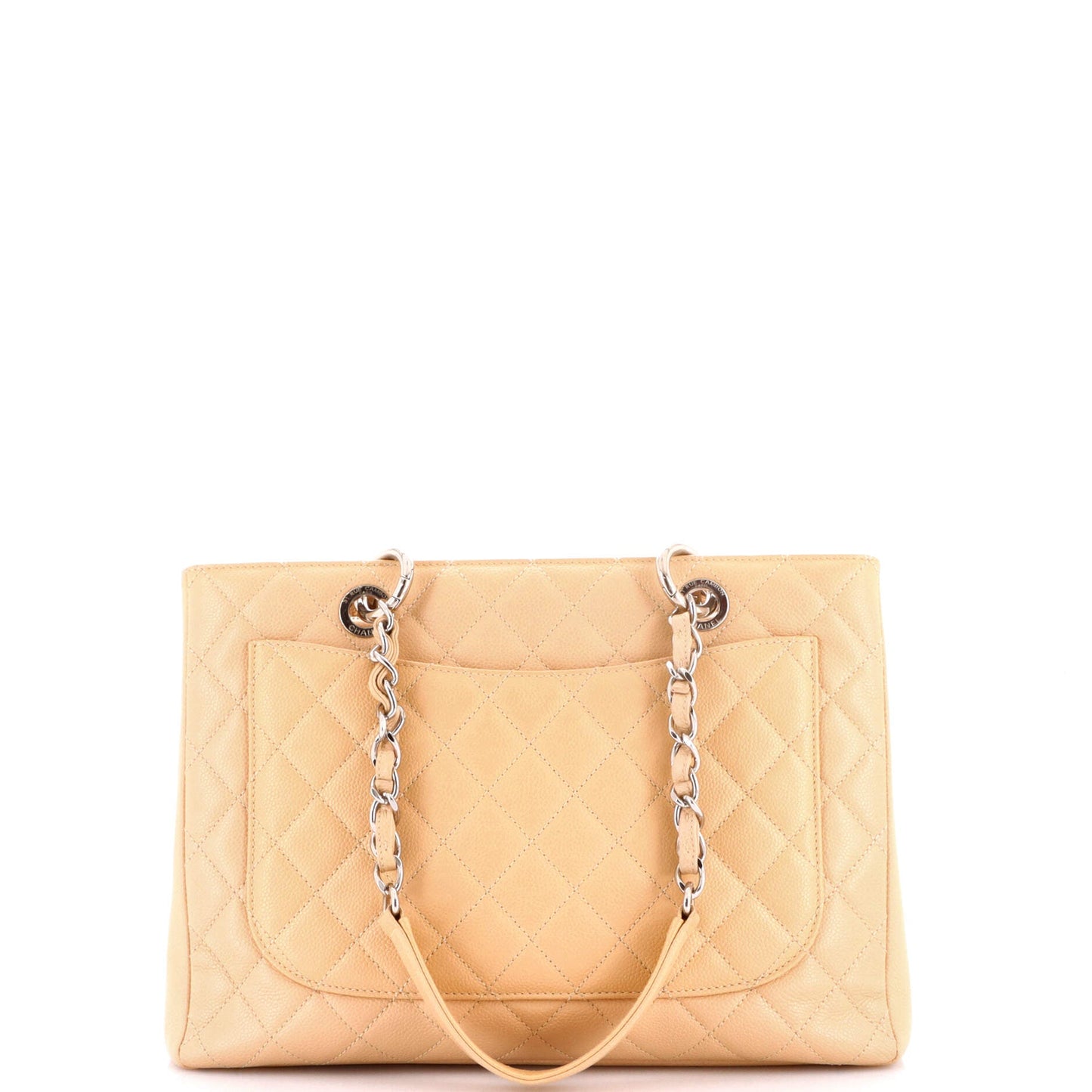 Grand Shopping Tote Quilted Caviar