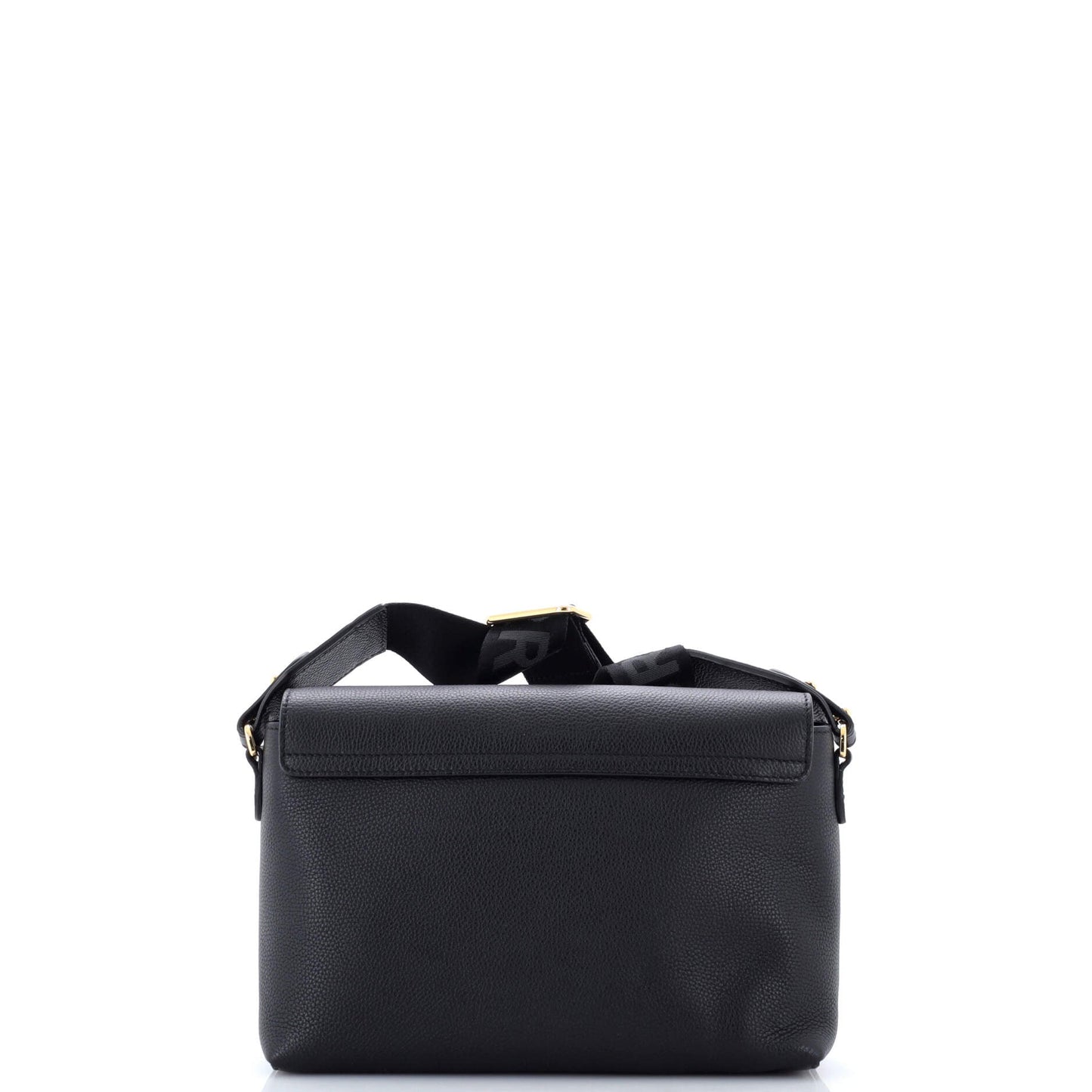 Note Crossbody Bag Leather with Vintage Check Canvas Medium