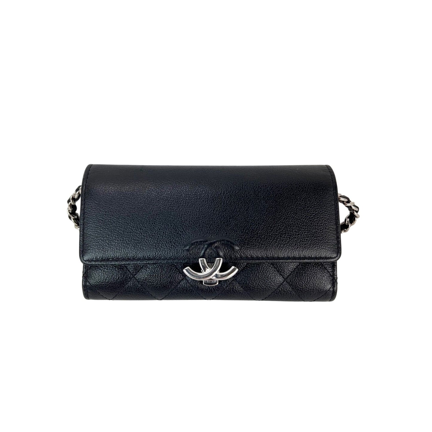 Chanel Quilted Calfskin CC Box Flap Wallet