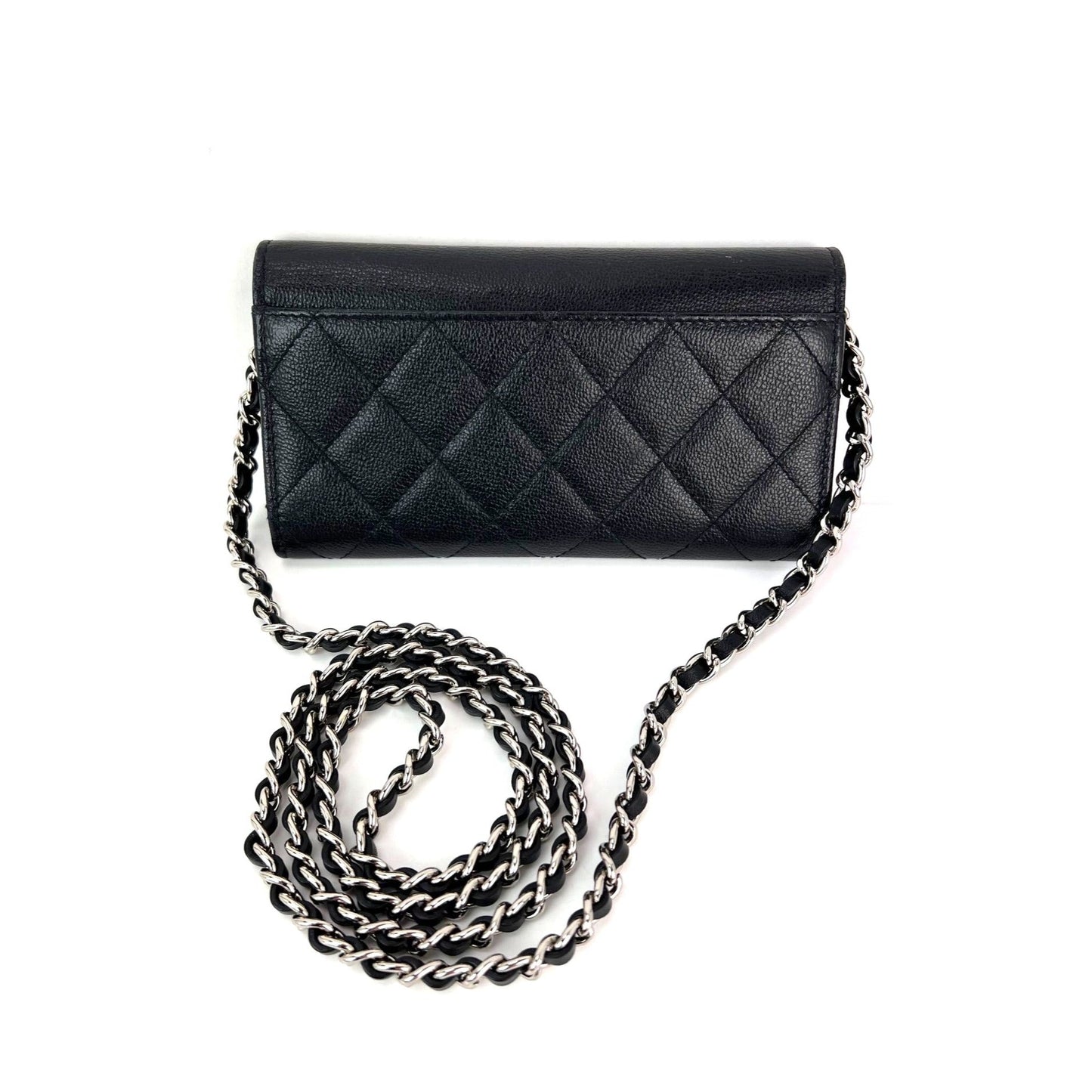 Chanel Quilted Calfskin CC Box Flap Wallet