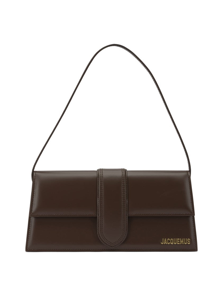 Jacquemus Structured Brown Calf Leather Shoulder Bag