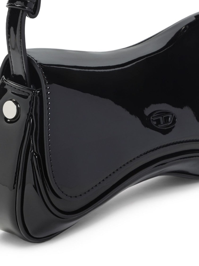Diesel Glossy Black Handbag