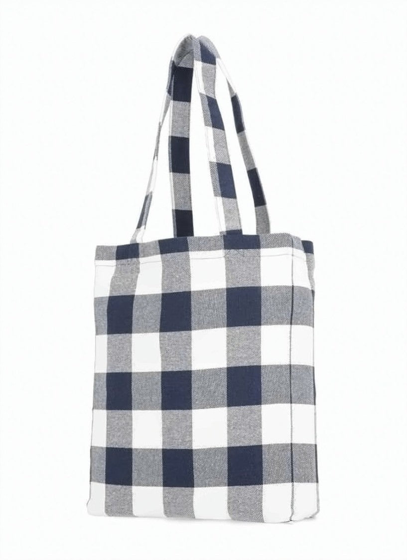 A.P.C. Checkered Polyester Shoulder Bag