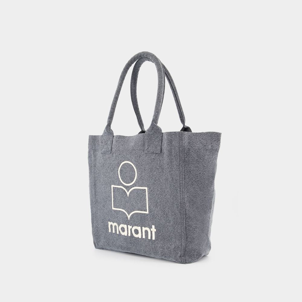 Isabel Marant Small Yenky Gz Shopper Bag - Cotton - Black