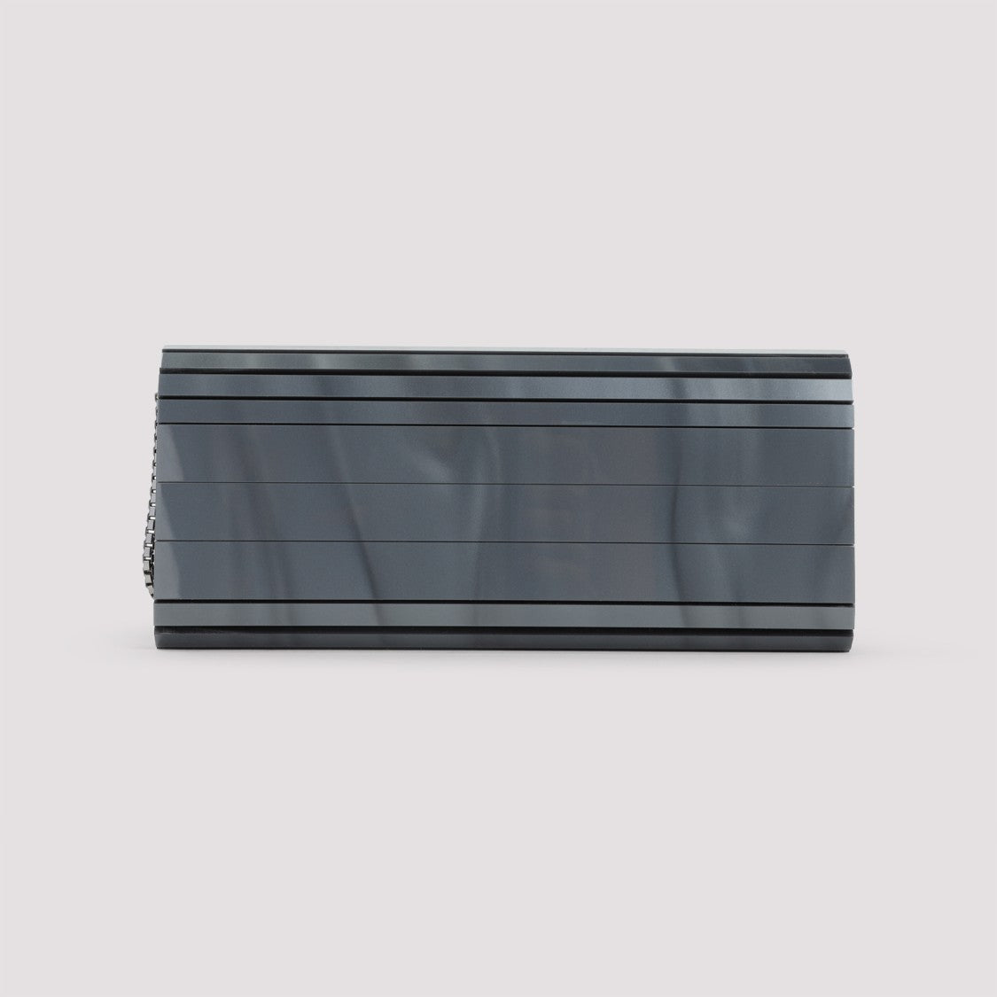 Jimmy Choo Metallic Pearl And Leather Clutch With Chain Strap