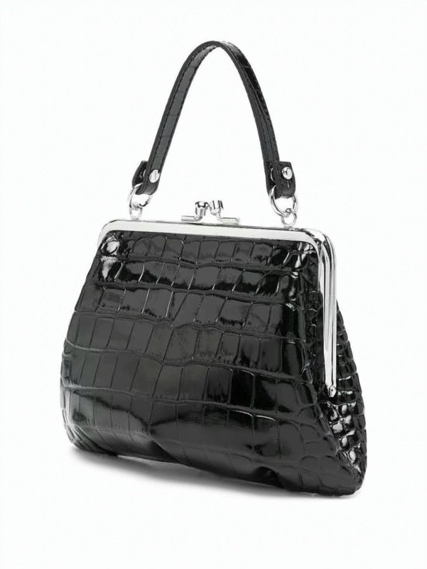 Vivienne Westwood Crocodile-Embossed Calf Leather Crossbody Bag