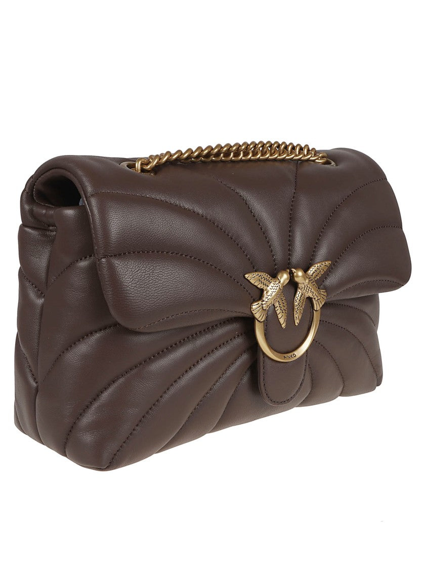 Pinko Quilted Leather Shoulder Bag