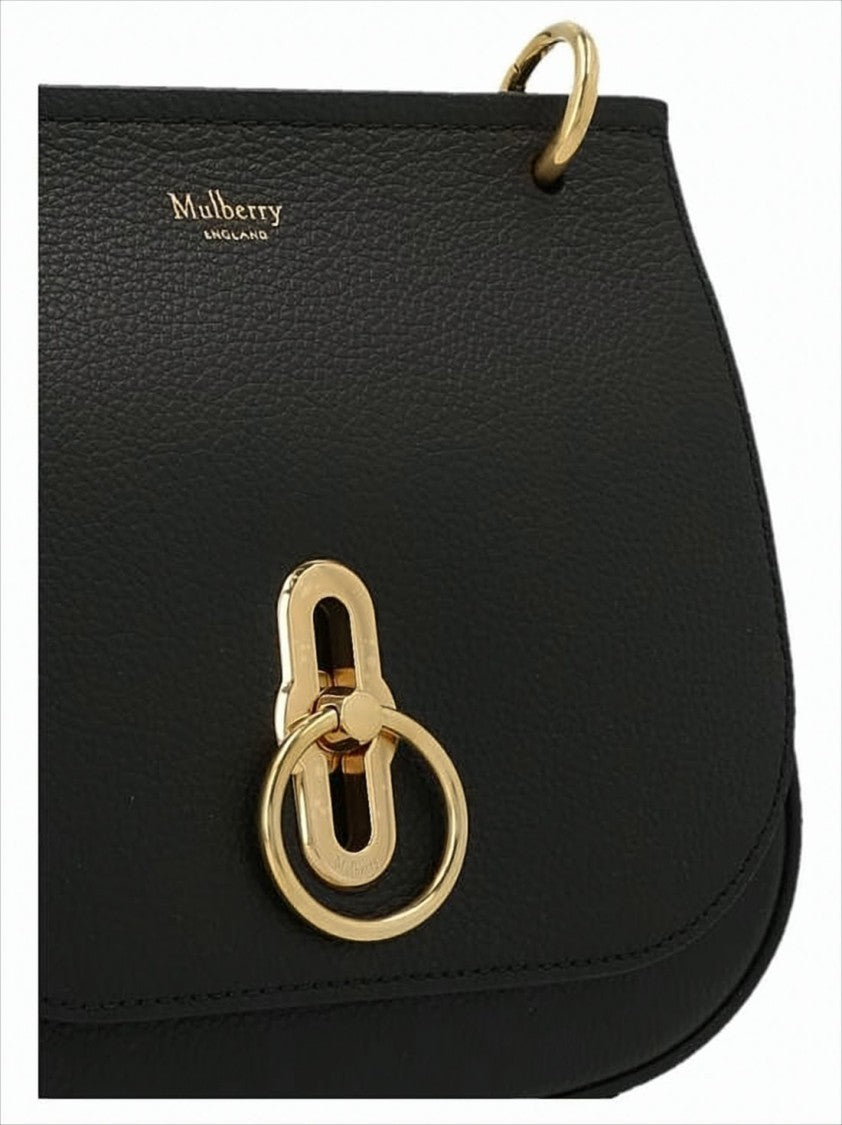 Mulberry Structured Pebbled Texture Small Satchel Crossbody Bag