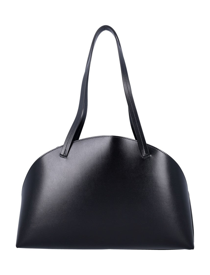 Jil Sander Curved Silhouette Medium Bag With Detachable Pouch