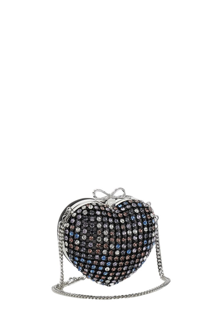 Self-Portrait Multicrystal Heart-Shaped Clutch