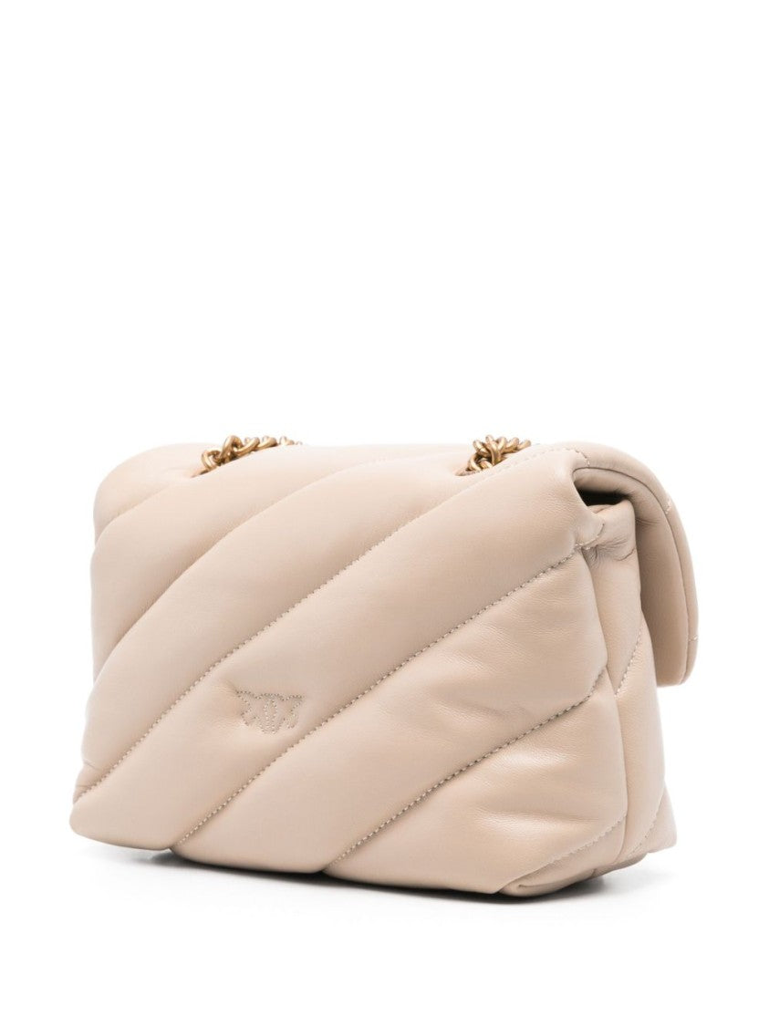 Pinko Quilted Leather Shoulder Bag