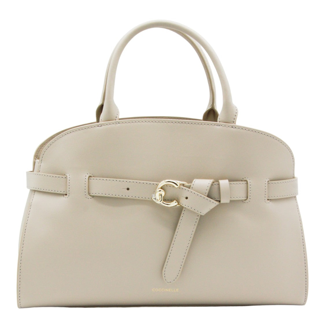 Coccinelle Structured Handbag With Gold-Tone Buckle