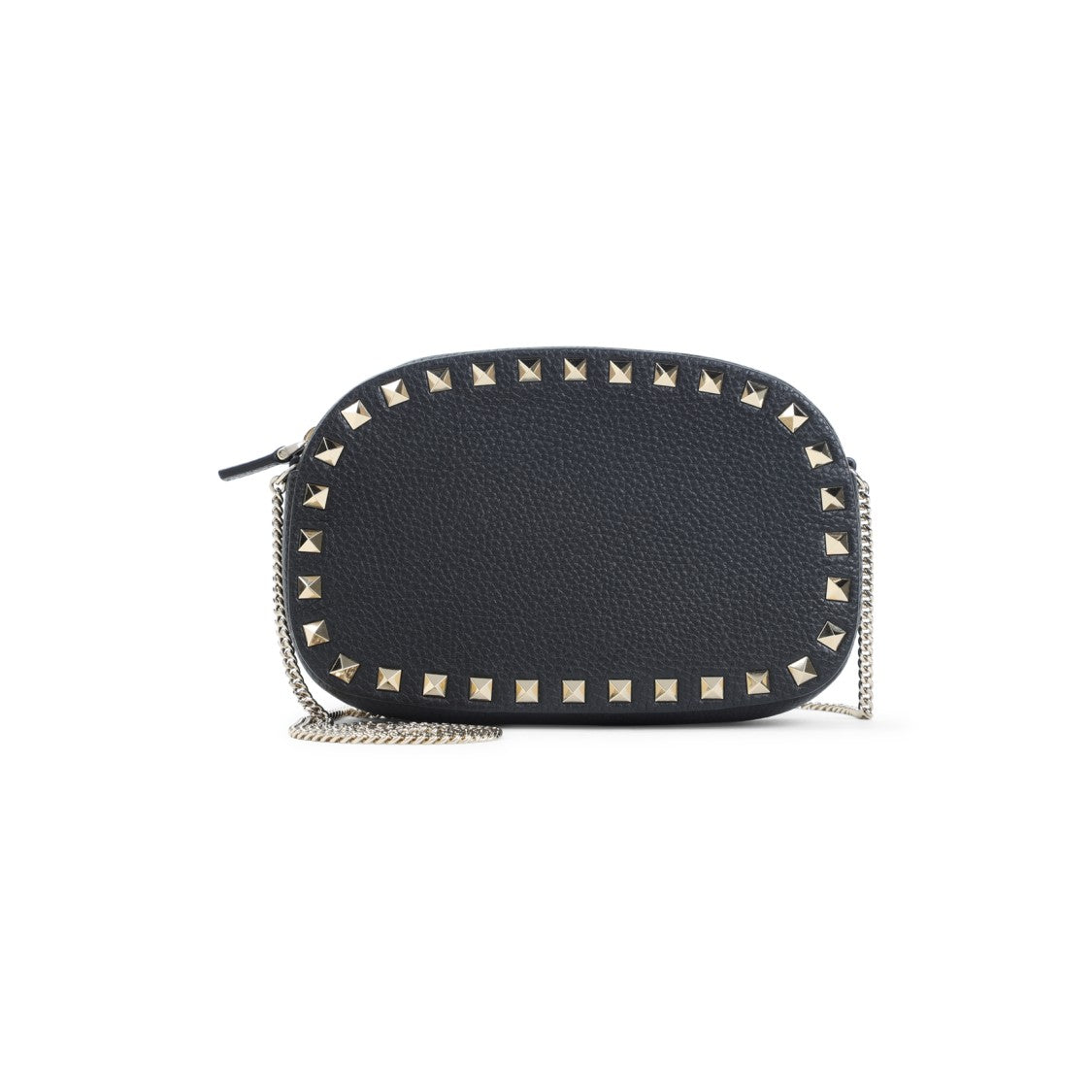Valentino Garavani Compact Black Calf Leather Handbag