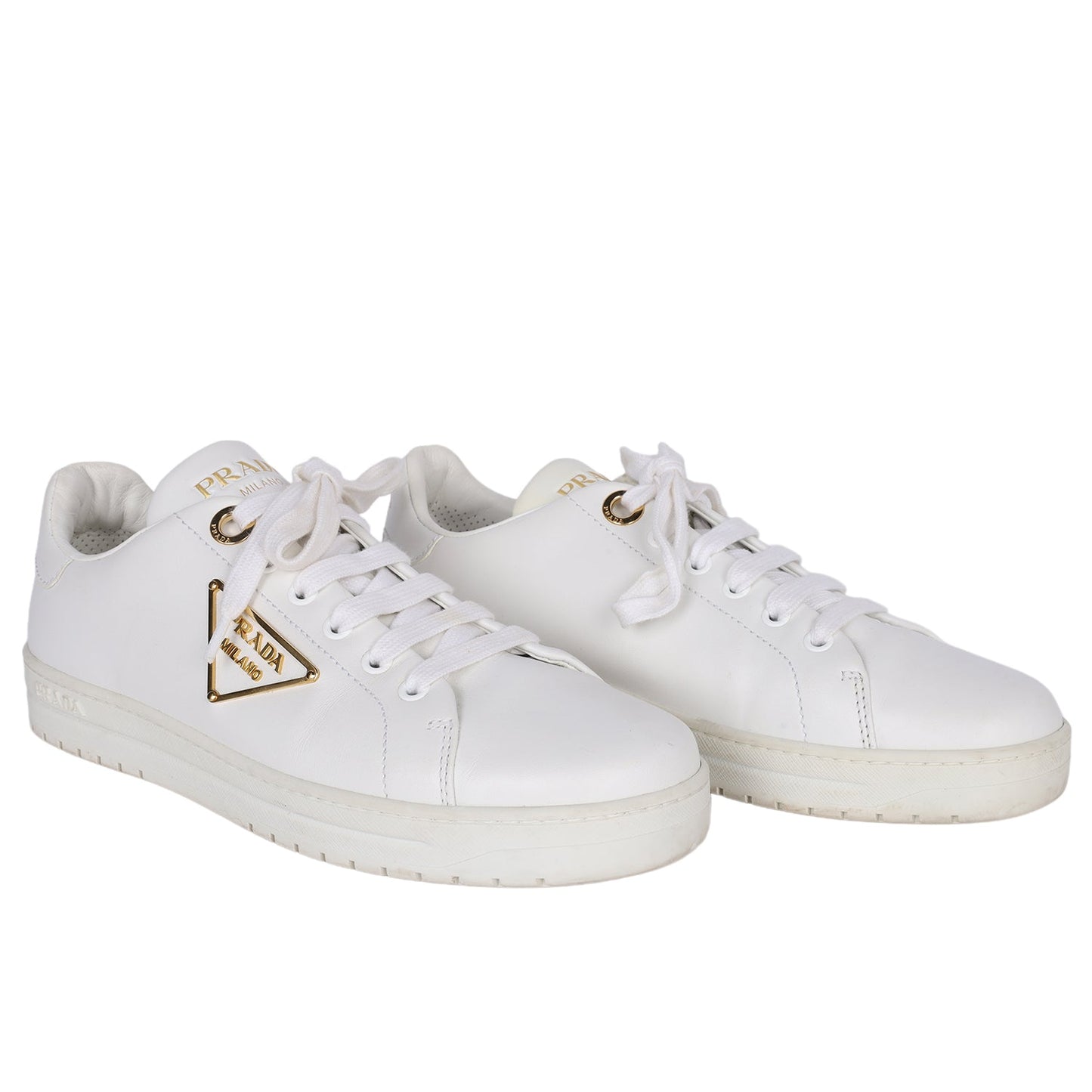 Downtown Bold Leather Low-Top Sneakers