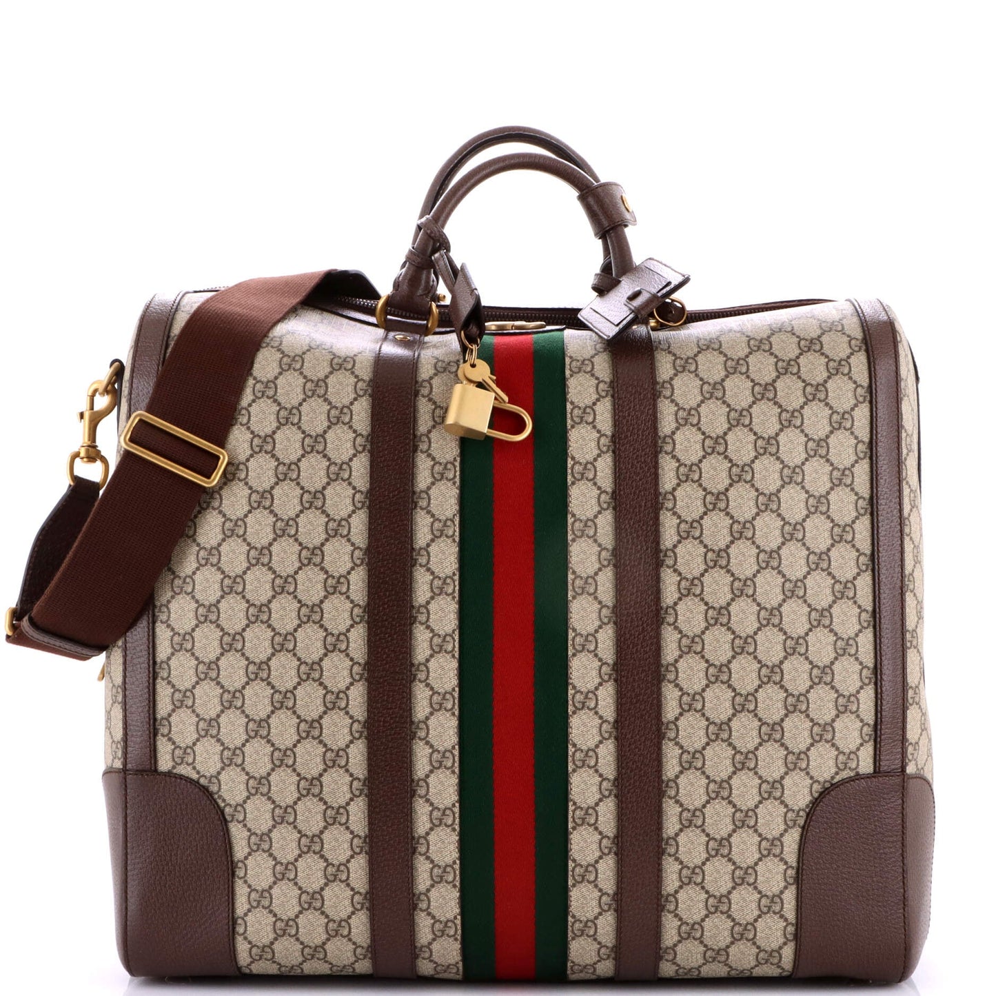 Savoy Web Convertible Duffle Bag GG Coated Canvas Tall