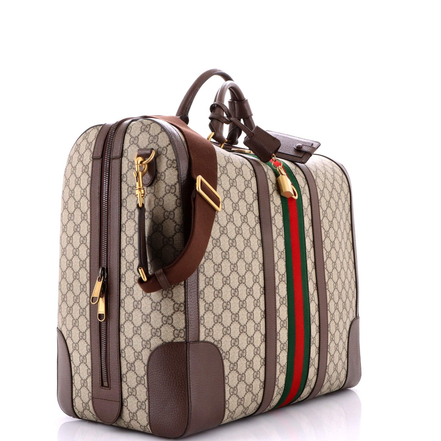 Savoy Web Convertible Duffle Bag GG Coated Canvas Tall