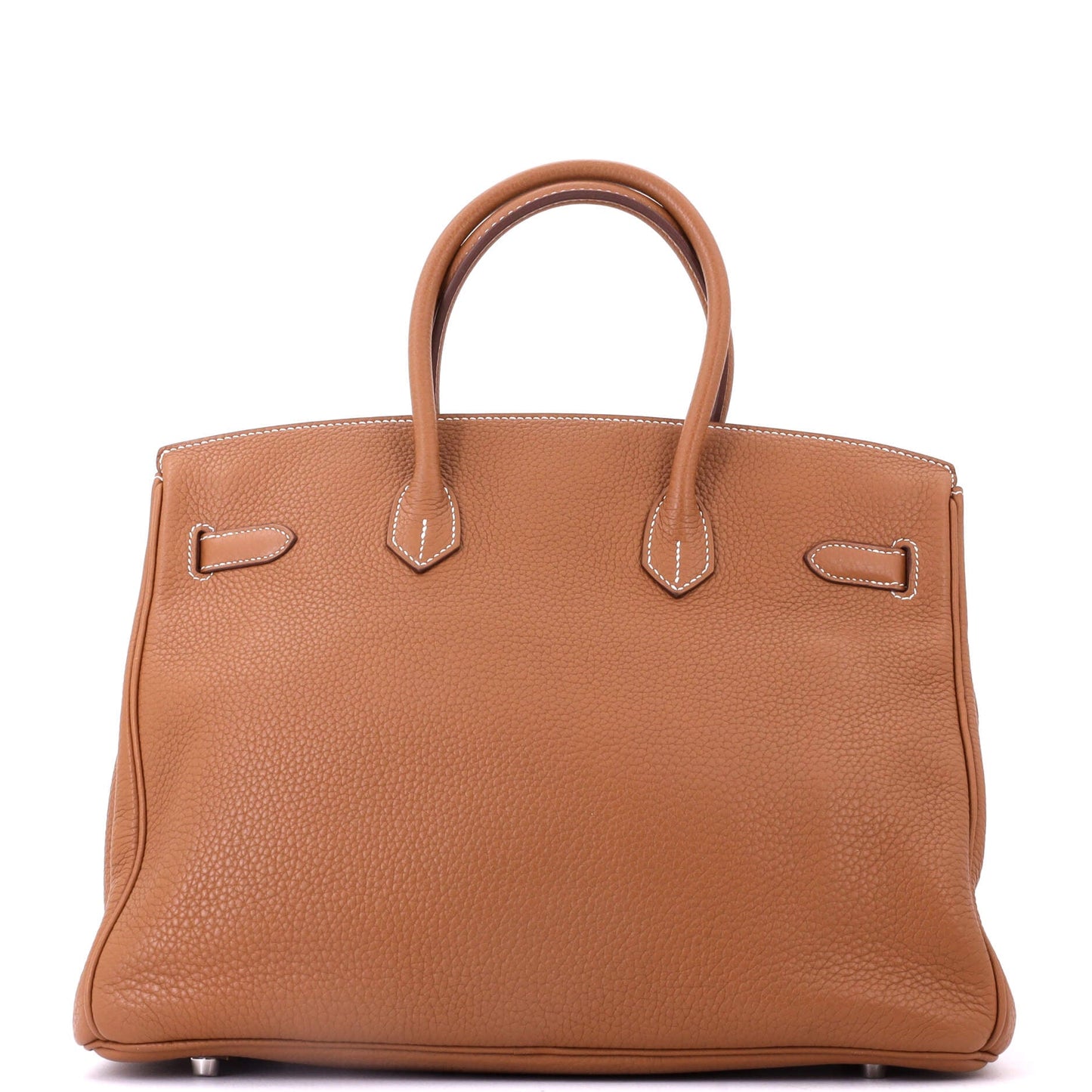 Birkin Handbag Gold Clemence with Palladium Hardware 35